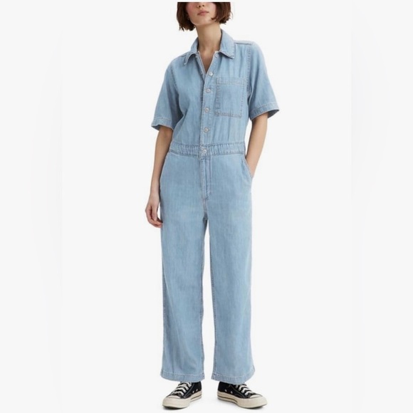 Levi's Pants - Levi's Women's Short Sleeve Heritage Jumpsuit large EUC